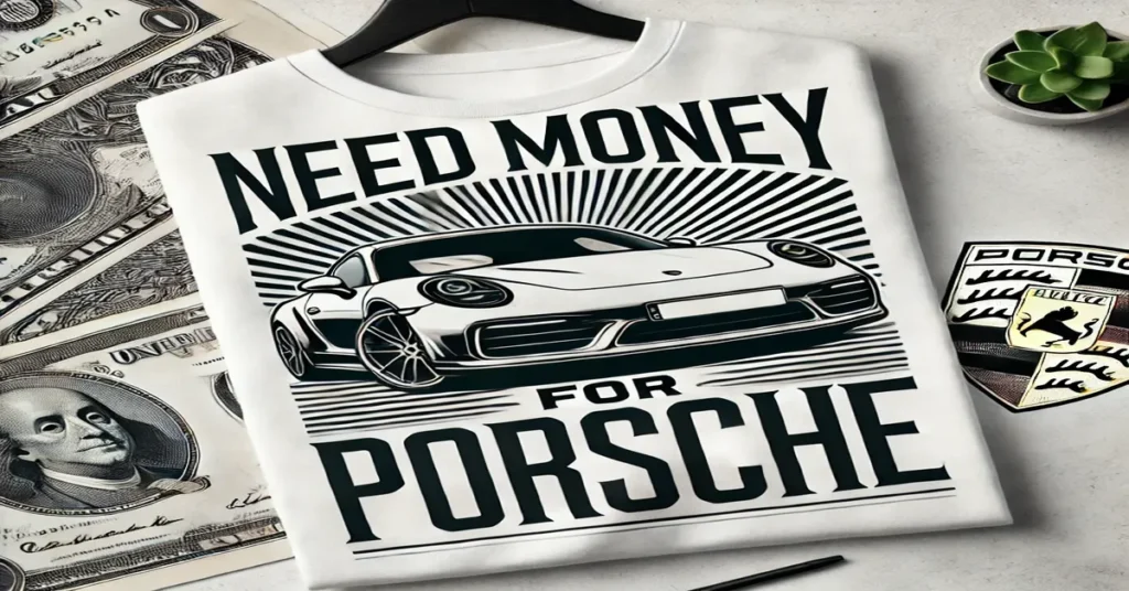 need money for porsche shirt